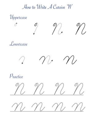 How to Write Capital N in Cursive: A Delve into the Art of Flourishing Writing Styles